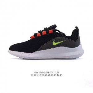 Nike Viale 耐克网面轻便舒适透气运动休闲跑步鞋。设计灵感源自马拉松跑步鞋，带来格外轻盈的脚感，以现代手法诠释快速理念。轻盈网眼鞋面结合合成材质翻毛皮，