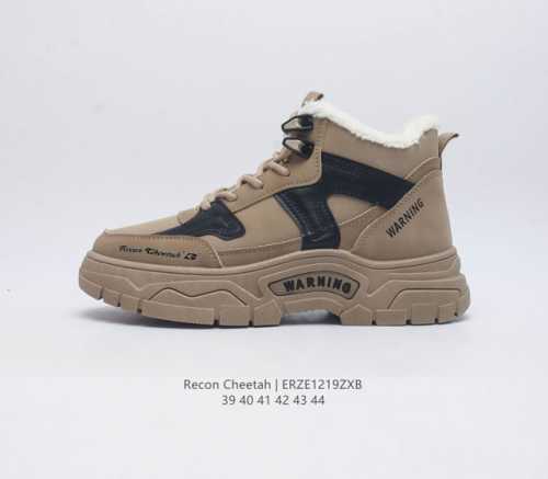 加绒 海外代购潮牌 Recon Cheetah 小红书爆款慢板鞋 明星同款中帮靴子 新款时尚百搭休闲款运动鞋 鞋面走线精整 清晰质感 原单品质 采用家族工艺 高