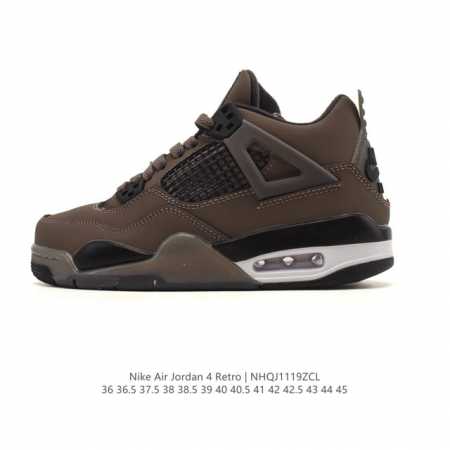 耐克 Nike Air Jordan 4 Retro Og迈克尔 乔丹Aj4代乔4 低帮复古休闲运动文化篮球鞋。秉承轻量化的速度型篮球鞋设计思想完成设计，降低重 - 点击图像关闭