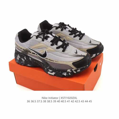 Ins爆火全新韩系古着风，回味经典 Nike 耐克Initiator Running创始者系列复古厚底增高老爹休闲运动舒适跑鞋。 货号：394055 尺码: 3