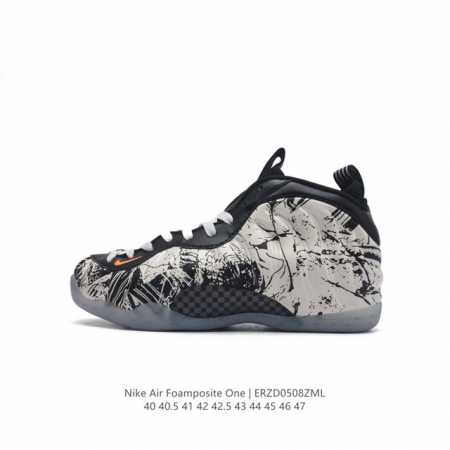 耐克nike Air Foamposite One 时尚运动鞋潮篮球鞋，是一双内场的后卫战靴，97年1月份首期发行，使用foamposite一次成型的喷塑鞋面， - 点击图像关闭