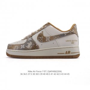 公司级 Af1耐克 Nike Air Force 1 ‘07 Low 空军一号 小白鞋 厚底增高百搭运动板鞋 路易威登联名 原楦头原纸板 打造纯正空军版型，专注