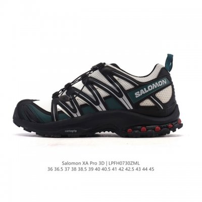 新品公司级 Salomon萨洛蒙 Xa Pro 3D 户外运动 网布减震防滑透气 低帮跑步鞋 男女同款 沙场灰#萨洛蒙Xapro3D 大面积的织物材质让质感超级