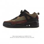 公司级 耐克 Nike Jordan Spizike Low 经典爆裂纹复古运动篮球鞋！全新低帮造型吸睛！整双鞋在融合了 Air Jordan 经典鞋款中的标志
