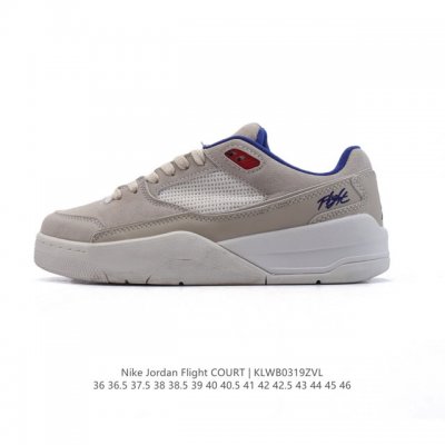 新品公司级 耐克 Nike 乔丹 Jordan Flight Court 时尚休闲 防滑耐磨 低帮运动鞋 复古篮球鞋 男女同款 Jordan 新鞋型 又来了！新