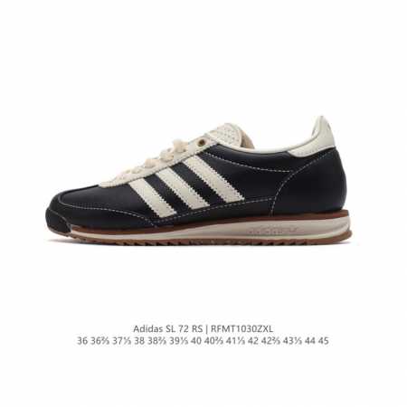 阿迪达斯Adidas SL 72 SHOES 经典复古薄底运动鞋 T头鞋 三叶草复古休闲跑步鞋休闲运动鞋 这款经典运动鞋携复古型格，来访你的活力日常 采用舒爽帆 - 点击图像关闭
