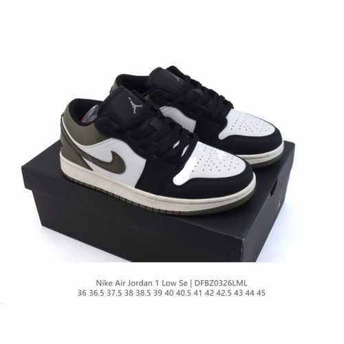 90 【头层皮拼接】耐克 乔丹Air Jordan 1 Low Aj1 乔1 乔丹1代Aj1 低帮复古文化休闲运动篮球鞋。该鞋款从 1985 年元年款汲取设计灵