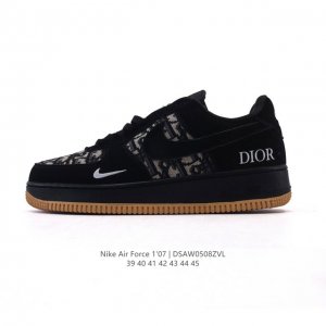 耐克 Nike Air Force 1 '07 Low 空军一号含气垫 小白鞋 2025年 蛇年新款 迪奥联名低帮百搭厚底增高休闲运动板鞋。柔软、弹性十足的缓震