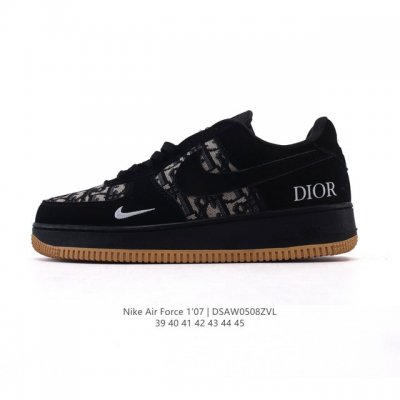 耐克 Nike Air Force 1 '07 Low 空军一号含气垫 小白鞋 2025年 蛇年新款 迪奥联名低帮百搭厚底增高休闲运动板鞋。柔软、弹性十足的缓震