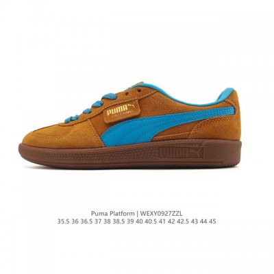彪马puma palermo Og 防滑耐磨低帮德训板鞋 男女运动鞋，Army Trainer Og休闲鞋沿用德训鞋经典外观 鞋身和鞋舌分别添加了品牌标志性 L