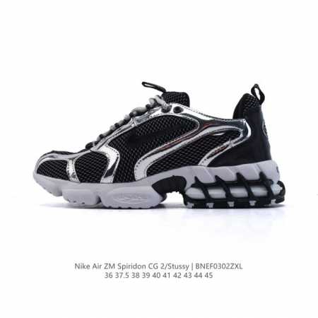 160 耐克 Nike 美国元祖街头潮牌Stussy斯图西 X Nike Air Zoom Spiridon Caged 2网面斯皮里东牢笼2代系列运动鞋 复古 - 点击图像关闭