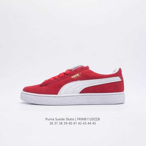 彪马puma Suede Skate 低帮复古轻便透气防滑减震休闲鞋 时尚男女士板鞋潮运动鞋 尺码: 36-45 货号：352634 编码：Frwb1 Zzb