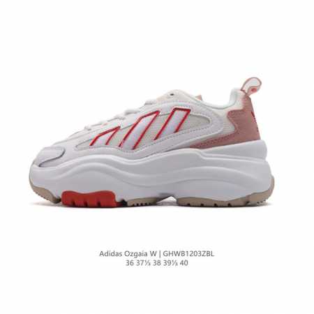 公司级 阿迪达斯adidas Originals Ozgaia 防滑 耐磨 低帮 厚底增高老爹鞋 休闲运动鞋 此款鞋采用近几年比较流行的版型设计，外观时尚大气。 - 点击图像关闭