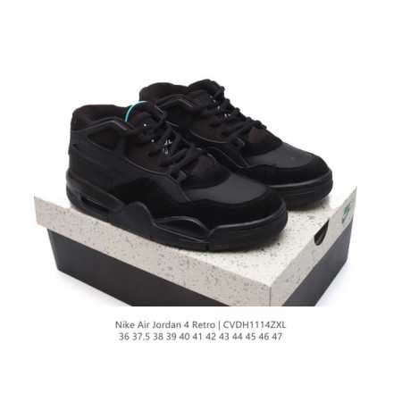 耐克 新款 Nike Air Jordan 4 Retro Og 低帮 迈克尔 乔丹aj4代乔4 复古休闲运动文化篮球鞋。秉承轻量化的速度型篮球鞋设计思想完成设 - 点击图像关闭