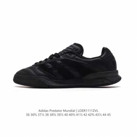 阿迪达斯 ADIDAS PREDATOR MUNDIAL SHOES 经典运动板鞋 从往昔汲取灵感的足球风经典运动鞋 这款adidas经典运动鞋，融合往日经典设 - 点击图像关闭