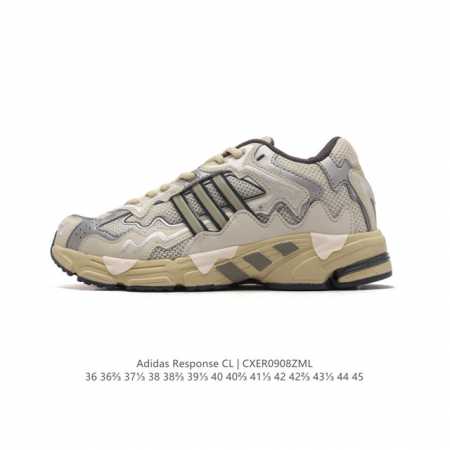 公司级 阿迪达斯 Bad Bunny X Adidas Originals Response Cl 复古休闲跑步鞋 奶油坏痞兔老爹鞋，你很难不注意到音乐人“坏痞 - 点击图像关闭