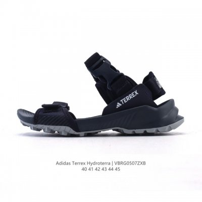新品公司级 阿迪达斯 Adidas Terrex Hydroterra At男 速干防滑徒步露趾运动凉鞋 沙滩鞋 休闲凉拖鞋，这双鞋真的是夏日必备！鞋底厚实，抗
