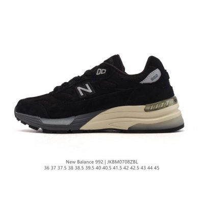 降价原价 元 公司级 新百伦New Balance 992 复古风格简约经典舒适百搭时尚休闲鞋缓震透气跑步鞋。鞋面采用猪皮革与织物相结合，尼龙网布在拼接工序上极