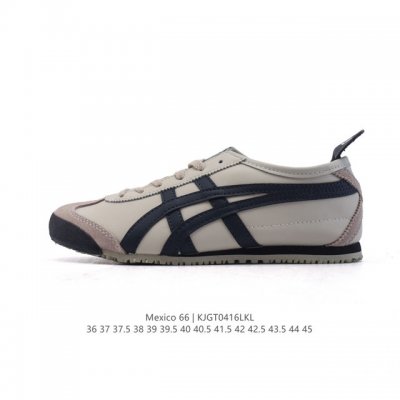 Asics 亚瑟士 男女鞋真标半码制 配足弓鞋垫 日产经典老牌-鬼塚虎 Onitsuka Tiger Mexico 66经典墨西哥系列复古经典百搭板鞋休闲运动鞋