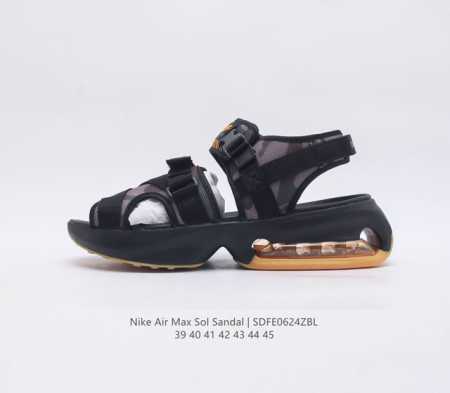 公司级 Nk Air Max Sol 夏季气垫运动凉鞋 大型泡棉中底搭配可见式 Air 气垫 翻玩人气运动鞋设计 让你从海滩到市区尽享轻盈舒适感受 网 - 点击图像关闭