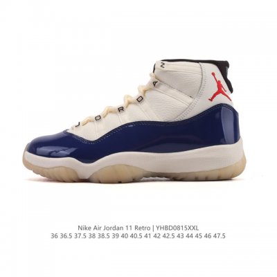 公司级 耐克乔丹11代 Nike Air Jordan 11 Retro 复刻男运动鞋 Aj11代经典设计，深受球员与球迷喜爱。Jordan 乔丹 采用漆皮牛培