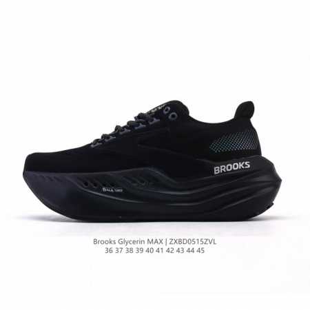 新品公司级 布鲁克斯 Glycerin Max 超级甘油:舒适的增高神器 Brooks Glycerin Max是一款极具突破性的顶级缓震运动跑鞋 由百年专业跑 - 点击图像关闭
