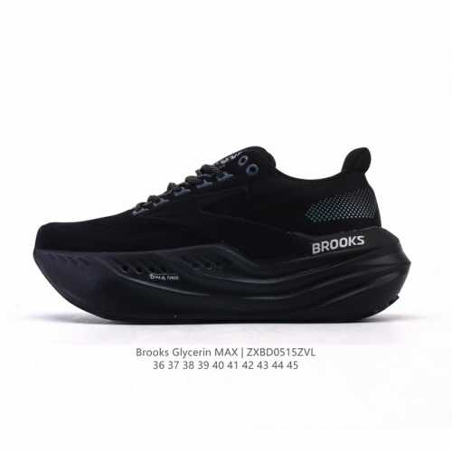 新品公司级 布鲁克斯 Glycerin Max 超级甘油:舒适的增高神器 Brooks Glycerin Max是一款极具突破性的顶级缓震运动跑鞋 由百年专业跑