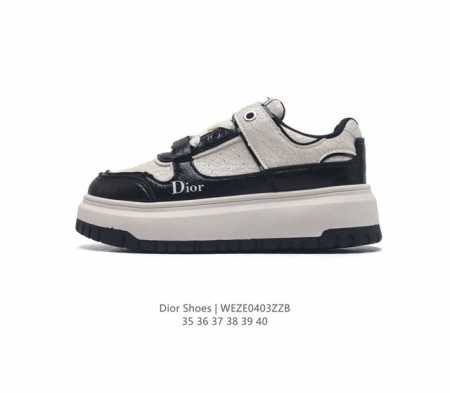 迪奥dior 女士小白鞋厚底增高百搭板鞋 全新系列迪奥20S春季走秀爆款全网力推单品全网热销中diorlogo3D Christiandiorj Adior 胶 - 点击图像关闭