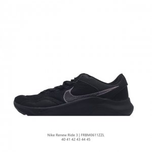 耐克 Nike 经典男士跑步鞋renew Ride 3轻质透气运动鞋缓震舒适百搭老爹鞋。当菜单上有日常跑步时，Nike Renew Ride 3 会提供平稳柔软