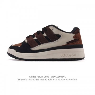 新品 阿迪达斯 Adidas Originals Forum 2000 舒适百搭 防滑耐磨 低帮 板鞋 男女同款 三叶草Forum2000 三叶草新款运动板鞋！