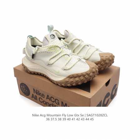 耐克 Nike ACG Mountain Fly Low GTX SE 男女子运动鞋户外登山徒步鞋。采用匠心设计，打造耐穿迅疾风格，让你在沙漠、峡谷和深山中探险 - 点击图像关闭