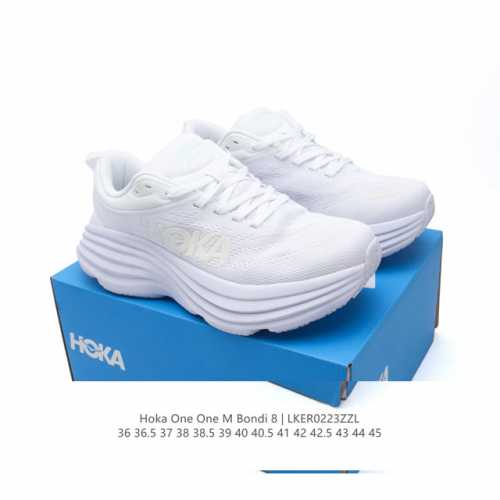 140 Hoka One One 邦代系列 Bondi 8 跑鞋 男女子轻便缓震公路跑鞋。在 Hoka 系列中最耐磨的鞋子之一,Bondi 本季已经做出了决定性