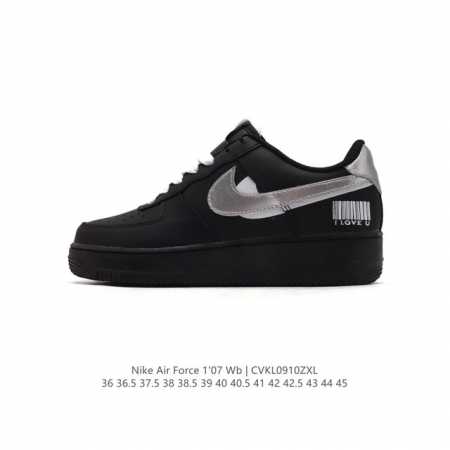 耐克 Nike Air Force 1 '07 Low 空军一号含气垫 低帮百搭厚底增高休闲运动板鞋。柔软、弹性十足的缓震性能和出色的中底设计，横跨复古与现代的 - 点击图像关闭