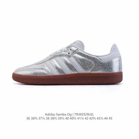 阿迪达斯 德训鞋 Adidas Originals Samba Og Shoes 经典运动鞋小白鞋 T头鞋 男女士板鞋 彰显休闲摩登风情的时尚经典鞋。它诞生于5 - 点击图像关闭