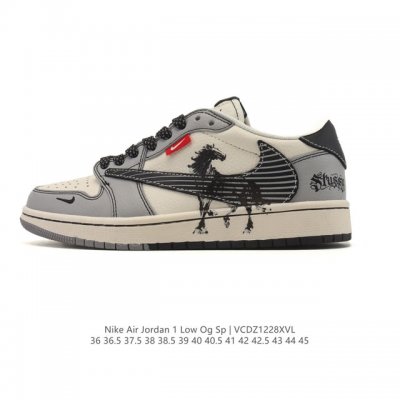 公司级 耐克 Nike Air Jordan 1 Low Og Sp Military Blue Aj1乔1倒勾 2025年新款 低帮篮球鞋 Aj1 乔丹1代