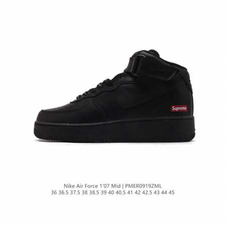 公司级 新款中帮 魔术贴 Af1耐克 Nike Air Force 1 ‘07 Low 空军一号 小白鞋 气垫厚底增高百搭运动板鞋 原楦头原纸板 打造纯正空军版 - 点击图像关闭