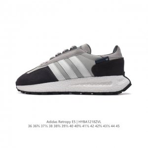 公司级 阿迪达斯 新款 三叶草 厚底 Adidas Retropy E5 新款 爆米花 低帮经典运动鞋潮厚底增高男女士慢跑鞋。以70年代经典跑步鞋为灵感，新鲜演