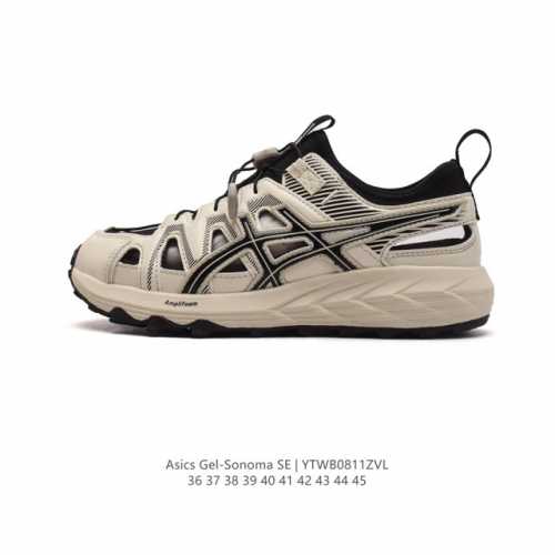 Asics 亚瑟士 机能溯溪 Asics Gel-Sonoma Se 潮流溯溪鞋情侣夏季涉水鞋运动凉鞋洞洞鞋 作为一对溯溪鞋常有的镂空设计、快速系带，该有的 T