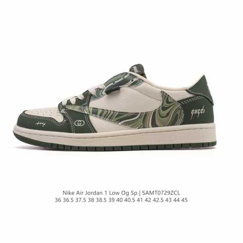 真标 耐克 Nike Air Jordan 1 Low Og Sp Military Blue Aj1乔1倒勾 2025年新款 蛇年新款 低帮篮球鞋 Aj1 乔
