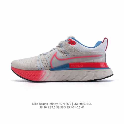 170 耐克男女鞋Nike React Infinity Run Fk 轻便透气缓震运动跑步鞋，专为帮助减少跑步伤害而设计，系带设计，释放鞋款潜力，助力一路畅跑