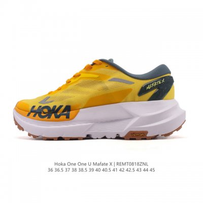 新品公司级 Hoka One One 男女士 Mafate X 马法特X 越野跑鞋 厚底增高运动鞋 老爹鞋 Mountain Fog 20 12 Us它是一款长