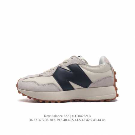 真标 Nb 新百伦 New Balance 327系列复古休闲运动慢跑鞋时尚男女运动鞋 以更纯粹的复古风格设计打造的全新造型 侧身还以解构设计，将 N 字标志以 - 点击图像关闭