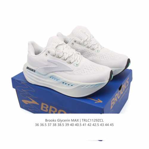 公司级 布鲁克斯 Glycerin Max 超级甘油:舒适的增高神器！Brooks Glycerin Max是一款极具突破性的顶级缓震运动跑鞋，由百年专业跑鞋品