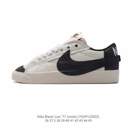蛇年限定 耐克 Nike Blazer Low '77 Jumbo 运动鞋，抓地板鞋，革新重塑经典街头人气鞋款，采用人气传统外观，巧搭大号耐克勾勾设计和宽大鞋带 - 点击图像关闭