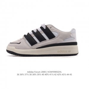 新品 阿迪达斯 Adidas Originals Forum 2000 舒适百搭 防滑耐磨 低帮 板鞋 男女同款 三叶草Forum2000 三叶草新款运动板鞋！