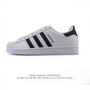 阿迪达斯 Adidas Superstar 2025年新款鞋子 蛇年新款经典贝壳头系列 新款休闲板鞋潮流男女士运动鞋 。鞋面柔软皮革拼接材质 标志性的贝壳鞋头，