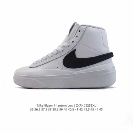 160 耐克 新款（Nike）Blazer Phantom Hi 高帮男女子运动板鞋 厚底增高休闲鞋。采用轻盈利落设计，焕新演绎经典鞋款。该鞋款带来舒适足底体验 - 点击图像关闭