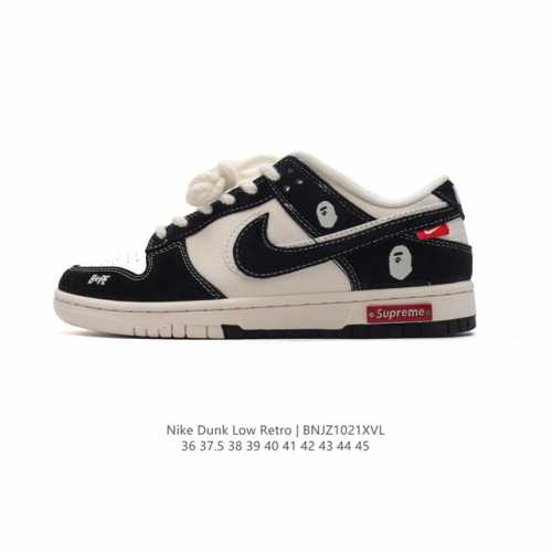 公司级 耐克 Nike Dunk Low Retro 运动鞋复古板鞋 作为 80 年代经典篮球鞋款，起初专为硬木球场打造，后来成为席卷街头的时尚标杆，现以经典细