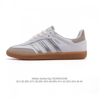 公司级 阿迪达斯 德训鞋 Adidas Originals Samba Og Shoes 经典运动鞋小白鞋 T头鞋 男女鞋 彰显休闲摩登风情的时尚经典鞋 它诞生