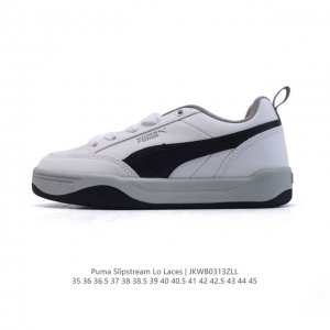 彪马 Puma 彪马跑步鞋 历久弥新的复古感，Puma Slipstream Laces 低帮耐磨新款 厚底增高皮面运动休闲板鞋。全新款 Slipstream